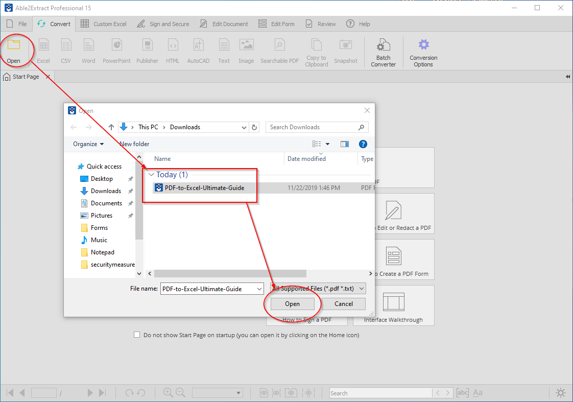 pdf converter to excel freeware