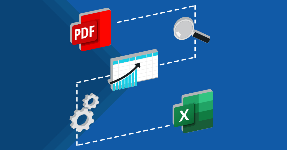 transfer pdf table to excel