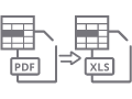 Biểu tượng Pdf sang Excel