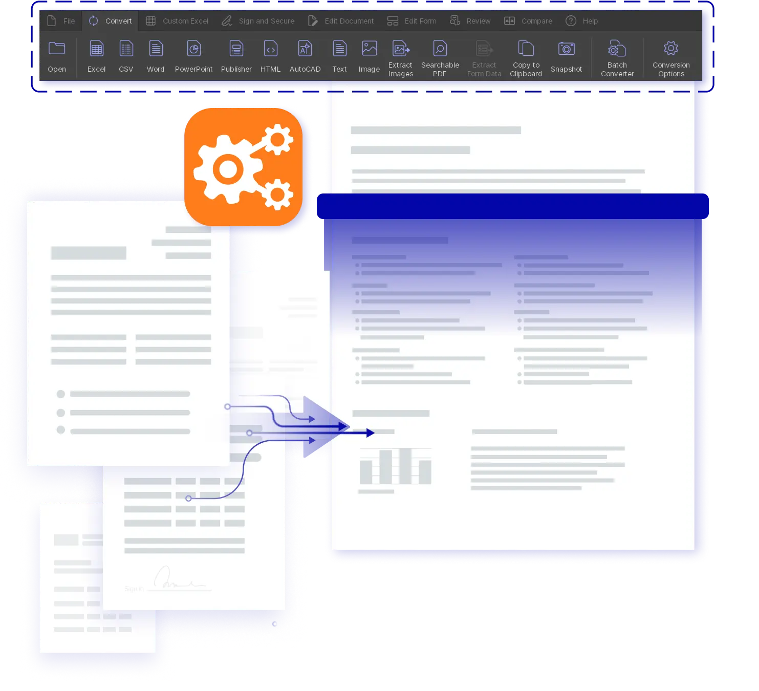 Convierte en masa cientos de archivos a la vez con Able2Extract Professional